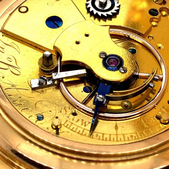 English rose gold half-quarter repeating cylinder watch Circa 1815 English rose gold half-quarter repeating cylinder watch Circa 1815