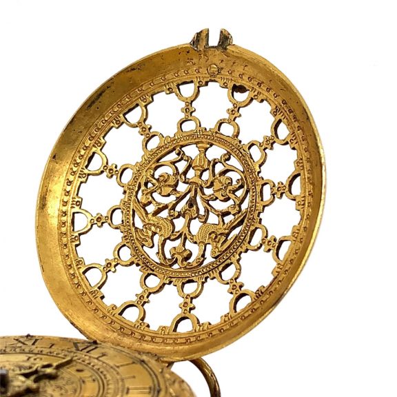 Southern German gilt Renaissance watch with alarm Circa 1590 Southern German gilt Renaissance watch with alarm Circa 1590