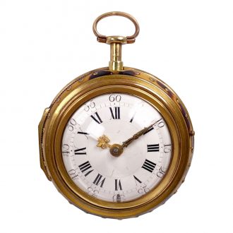 German repoussé triple-cased repeating verge watch Circa 1720