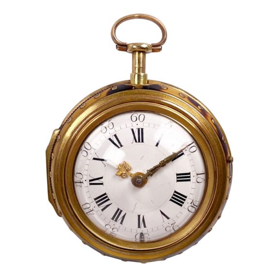 German repoussé triple-cased repeating verge watch Circa 1720 German repoussé triple-cased repeating verge watch Circa 1720
