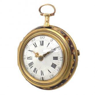 German repoussé triple-cased repeating verge watch Circa 1720