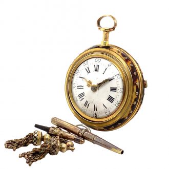 German repoussé triple-cased repeating verge watch Circa 1720