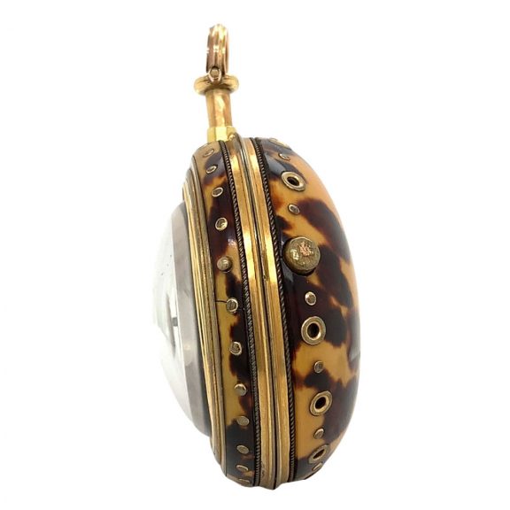 German repoussé triple-cased repeating verge watch Circa 1720 German repoussé triple-cased repeating verge watch Circa 1720