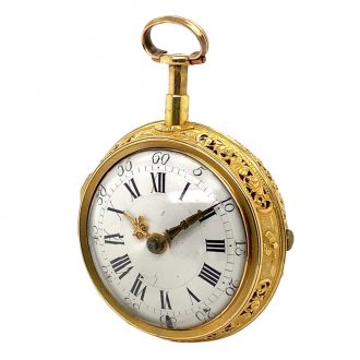 German repoussé triple-cased repeating verge watch Circa 1720