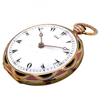 French gold and enamel verge for the Ottoman market Circa 1820