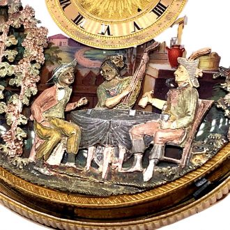 Swiss gold repeating musical cylinder watch with automata Circa 1810