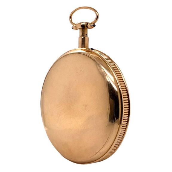 Swiss gold repeating musical cylinder watch with automata Circa 1810 Swiss gold repeating musical cylinder watch with automata Circa 1810