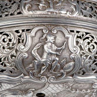 Extremely rare Austrian silver repeating coach clock Circa 1740
