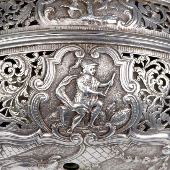 Extremely rare Austrian silver repeating coach clock Circa 1740 Extremely rare Austrian silver repeating coach clock Circa 1740