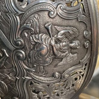 Extremely rare Austrian silver repeating coach clock Circa 1740