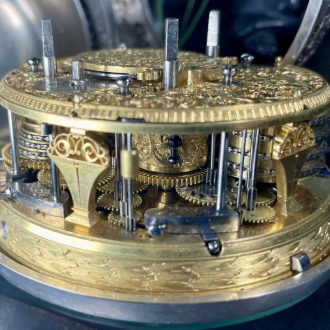 Extremely rare Austrian silver repeating coach clock Circa 1740