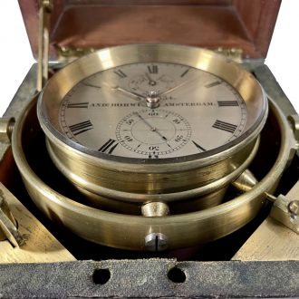 Dutch deck chronometer with 56h power reserve Circa 1860