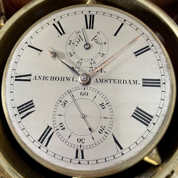 Dutch deck chronometer with 56h power reserve Circa 1860 Dutch deck chronometer with 56h power reserve Circa 1860