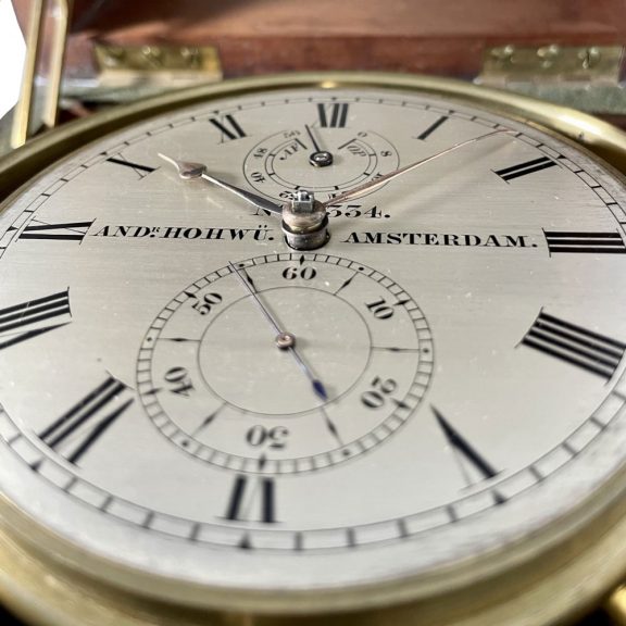 Dutch deck chronometer with 56h power reserve Circa 1860 Dutch deck chronometer with 56h power reserve Circa 1860