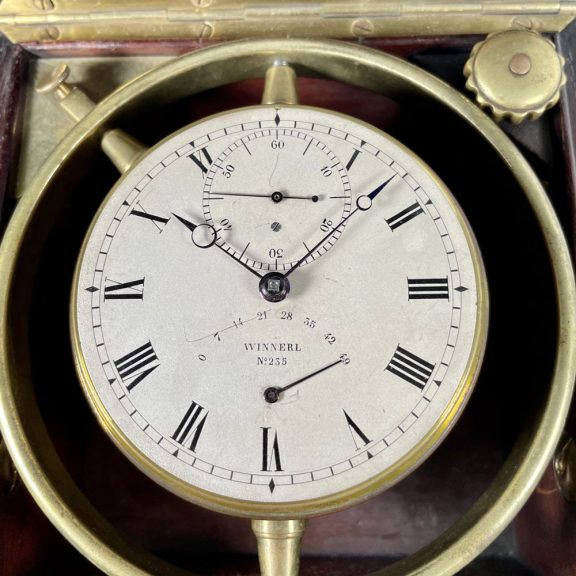 French deck chronometer with 49h power reserve Circa 1835 French deck chronometer with 49h power reserve Circa 1835
