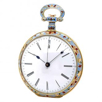 Swiss gold and enamel lever for the Chinese market Circa 1830