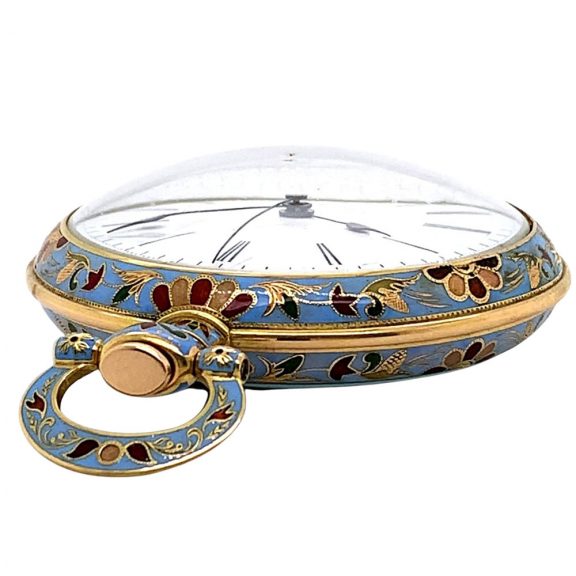 Swiss gold and enamel lever for the Chinese market Circa 1830 Swiss gold and enamel lever for the Chinese market Circa 1830