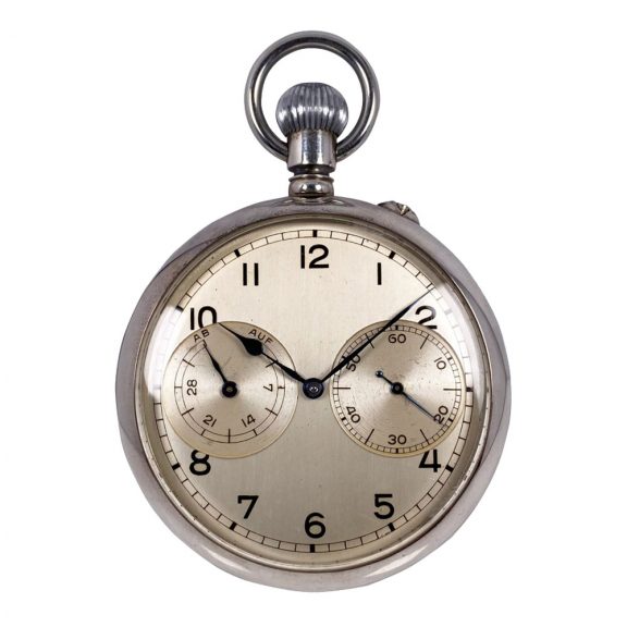 German chrome plated 35h power reserve deck watch Circa 1944