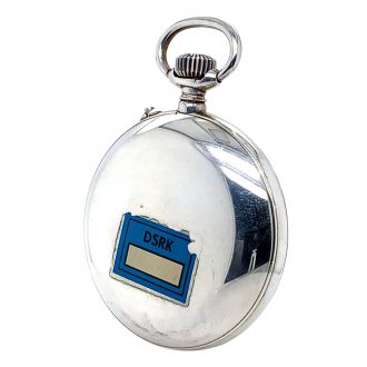 German silver 35h power reserve lever navigation watch Circa 1950