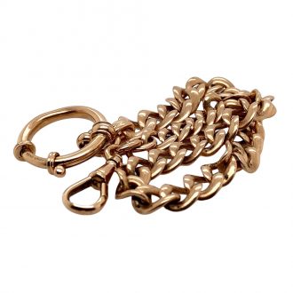 German rose gold quality 1A lever watch with chain Circa 1883