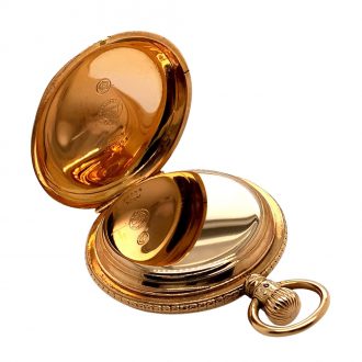German rose gold quality 1A lever watch with chain Circa 1883
