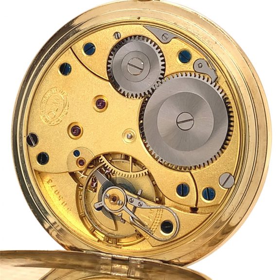 German 14K gold hunting cased lever pocket watch Circa 1939 German 14K gold hunting cased lever pocket watch Circa 1939