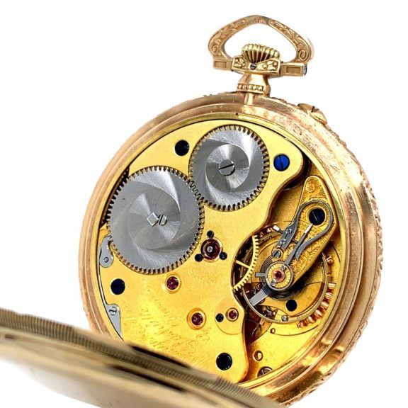 German 14K rose gold open faced lever watch Circa 1929 German 14K rose gold open faced lever watch Circa 1929