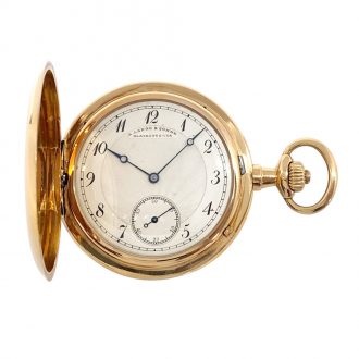 German 18 Carat rose gold quality 1A lever watch Circa 1906