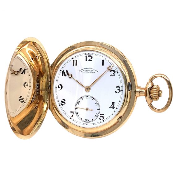 German 14K gold hunting cased lever pocket watch Circa 1922 German 14K gold hunting cased lever pocket watch Circa 1922