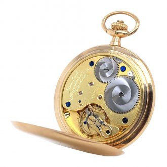 German 14K gold hunting cased lever pocket watch Circa 1922