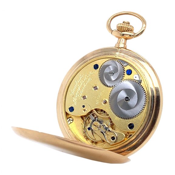 German 14K gold hunting cased lever pocket watch Circa 1922 German 14K gold hunting cased lever pocket watch Circa 1922
