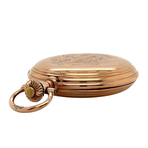 German hunting cased lever watch with seconde morte Circa 1884 German hunting cased lever watch with seconde morte Circa 1884