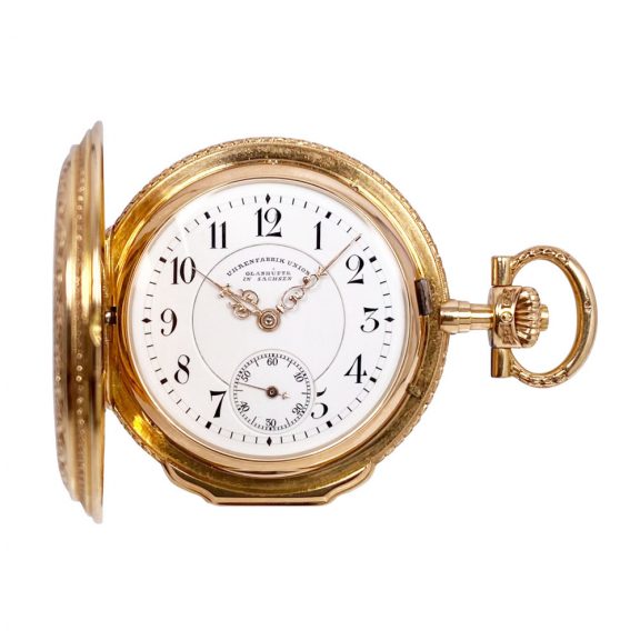 German rose gold and niëllo hunting cased watch Circa 1900 German rose gold and niëllo hunting cased watch Circa 1900