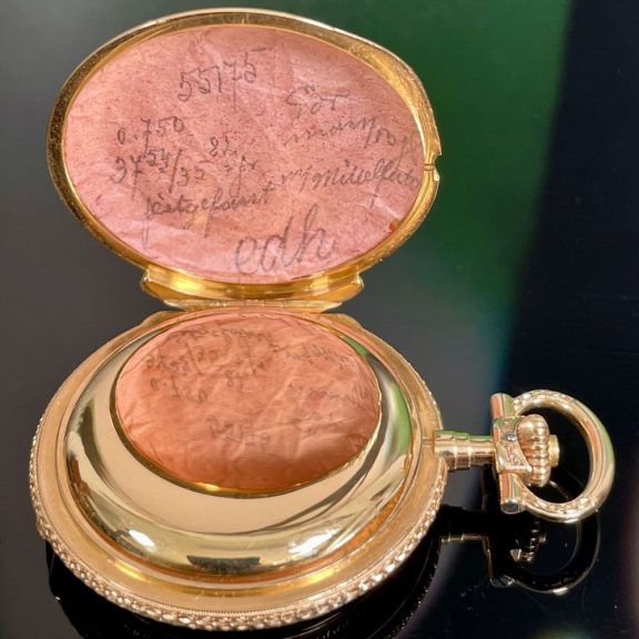 German rose gold and niëllo hunting cased watch Circa 1900 German rose gold and niëllo hunting cased watch Circa 1900