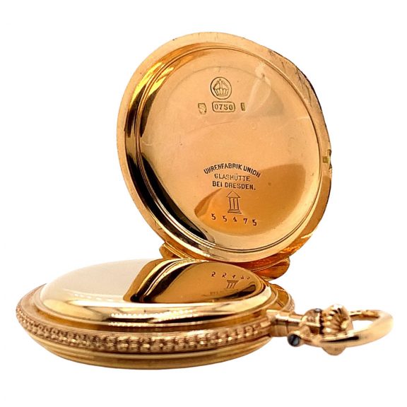 German rose gold and niëllo hunting cased watch Circa 1900 German rose gold and niëllo hunting cased watch Circa 1900