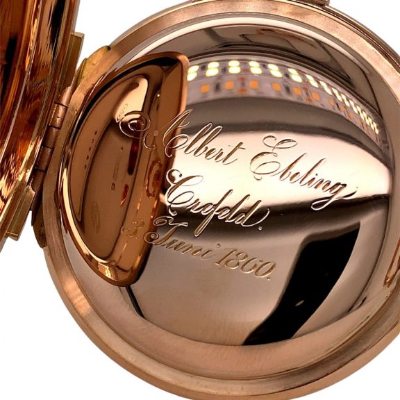Important German 18K rose gold quality 1A lever watch Circa 1895 Important German 18K rose gold quality 1A lever watch Circa 1895