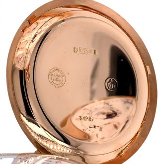 Important German 18K rose gold quality 1A lever watch Circa 1895