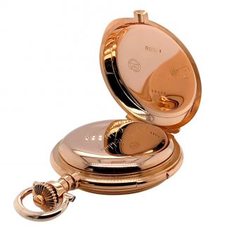 Important German 18K rose gold quality 1A lever watch Circa 1895