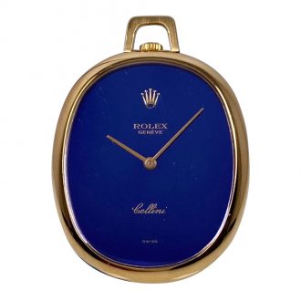 Elegant Swiss 18K gold open faced dress watch Circa 1975