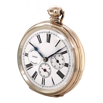 Austrian silver cylinder watch with automatic winding Circa 1882