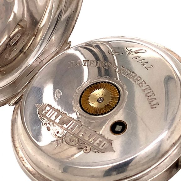Austrian silver cylinder watch with automatic winding Circa 1882 Austrian silver cylinder watch with automatic winding Circa 1882
