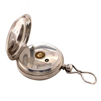 Austrian silver cylinder watch with automatic winding Circa 1882