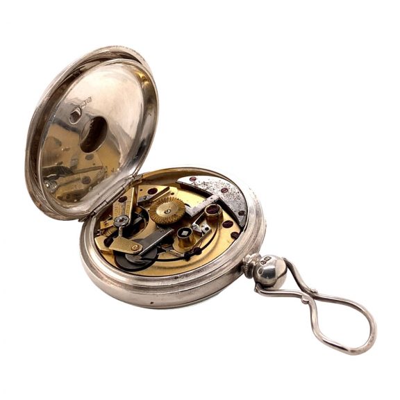 Austrian silver cylinder watch with automatic winding Circa 1882 Austrian silver cylinder watch with automatic winding Circa 1882