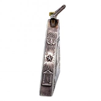 Fine Swiss sterling silver Masonic triangle form watch Circa 1900