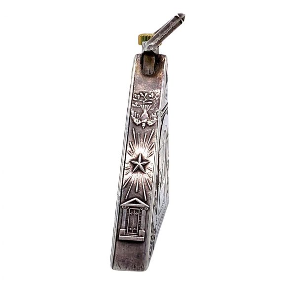 Fine Swiss sterling silver Masonic triangle form watch Circa 1900 Fine Swiss sterling silver Masonic triangle form watch Circa 1900
