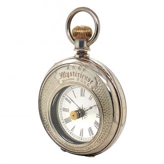 Swiss silver double-dialled cylinder watch Circa 1890