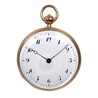 Swiss rose gold repeating watch with half hour/hour strike Circa 1820