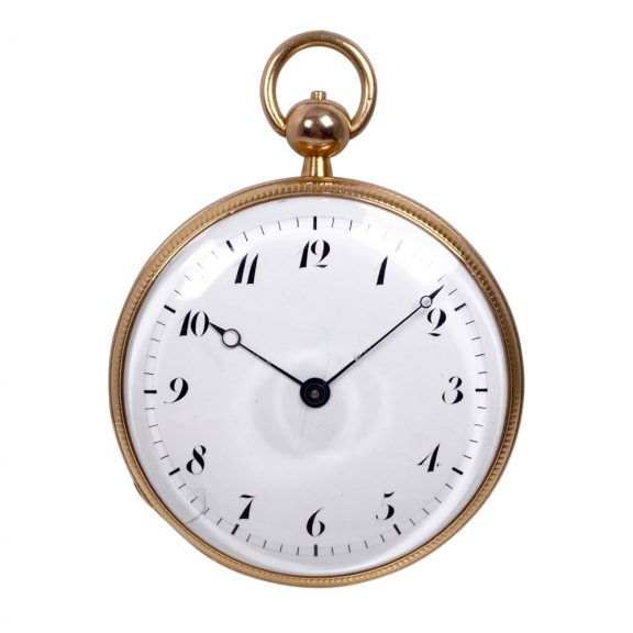 Swiss rose gold repeating watch with half hour/hour strike Circa 1820