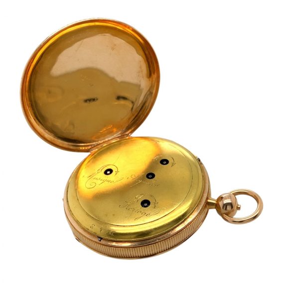 Swiss rose gold repeating watch with half-hour/hour strike Circa 1820 Swiss rose gold repeating watch with half-hour/hour strike Circa 1820