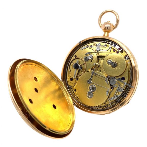 Swiss rose gold repeating watch with half-hour/hour strike Circa 1820 Swiss rose gold repeating watch with half-hour/hour strike Circa 1820